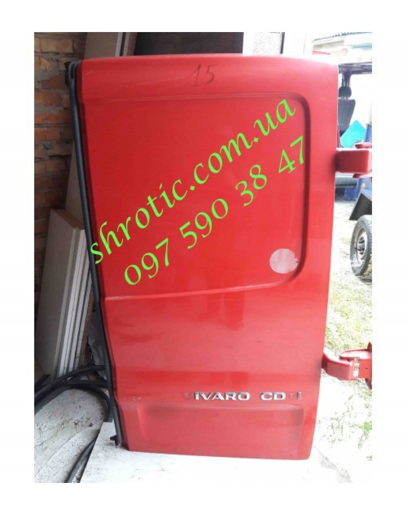Двері, Задні, Праві, Червоні (Б/У) , Renault Trafic,Opel Vivaro,Nissan Primastar,Рено Трафік,Опель