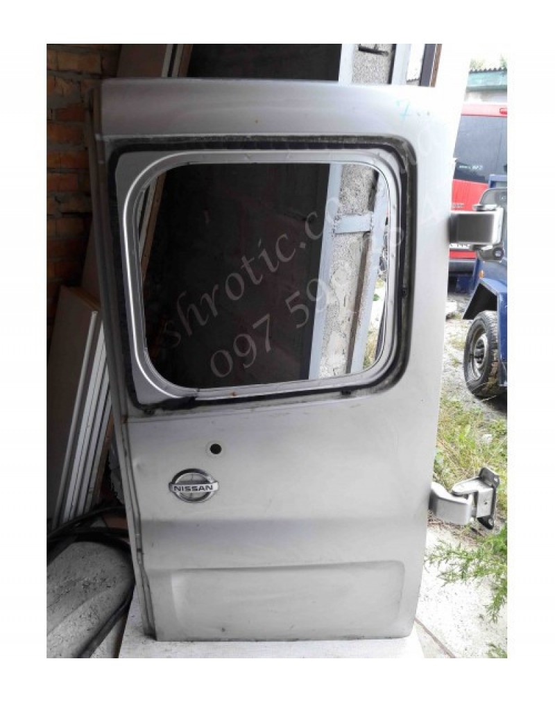 Двері ,Задні, Праві, Сірі, З вирізом Під скло (Б/У), Renault Trafic,Opel Vivaro,Nissan Primastar,Рено