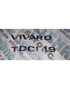 Шильдик, букви, хром накладка, емблема VIVARO CDTI 1.9 (Б/У), Renault Trafic, Opel Vivaro, Nissan Primastar, Рено Трафік,Опель Віваро, Ніссан Примастар ,1,9 dci, 2.0 dCi, 2.5 cdi